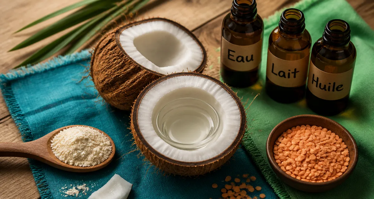 Les bienfaits de la noix coco : 31 % d’acides gras protecteurs, eau et lait de coco