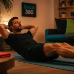 Programme abdos homme maison : homme en hollow body, sangle abdominale