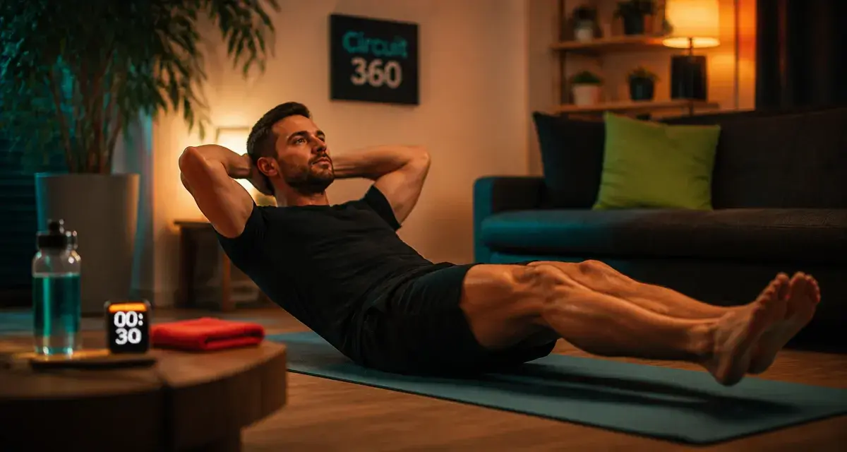 Programme abdos homme maison : homme en hollow body, sangle abdominale