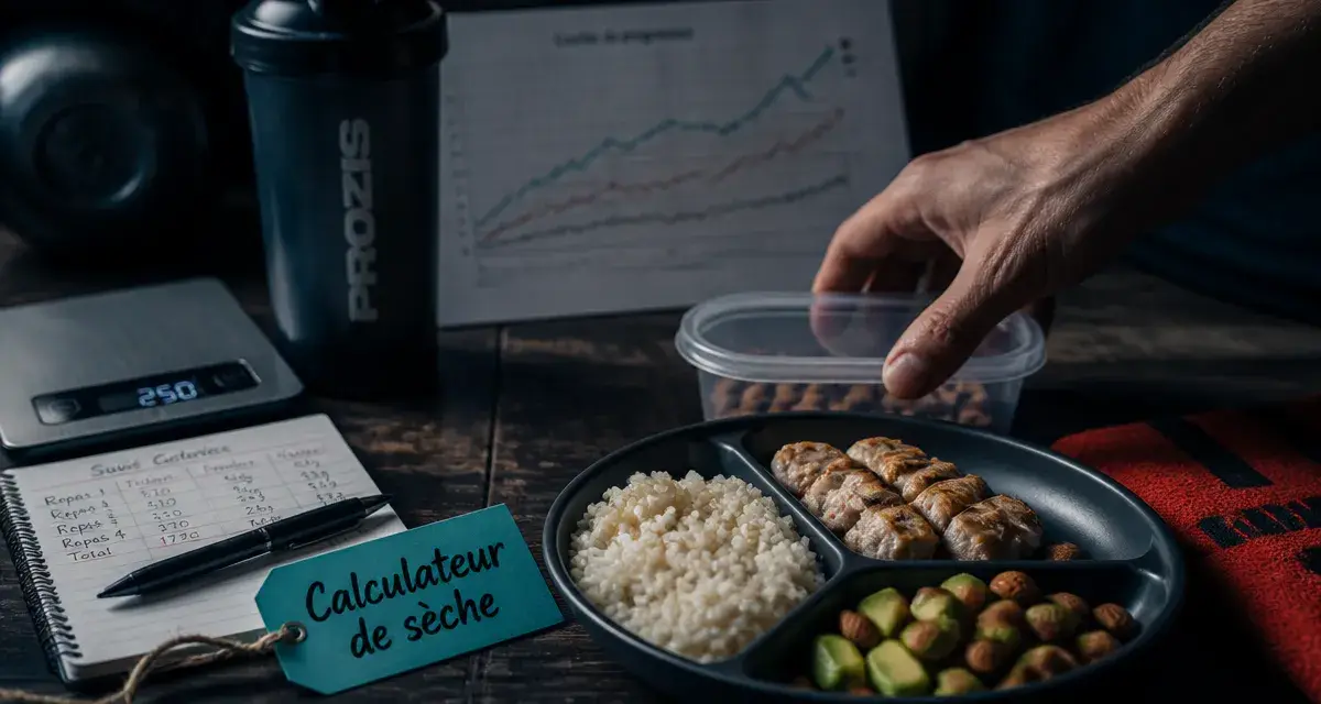 Qu est ce qu une seche en musculation : shaker et assiette pour perdre du gras sans perdre de muscles
