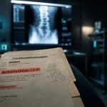 Antélisthésis de l5 sur s1 : glissement antérieur L5-S1 (radio)
