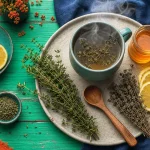 Bienfait du thym en tisane pour toux et gorge irritée