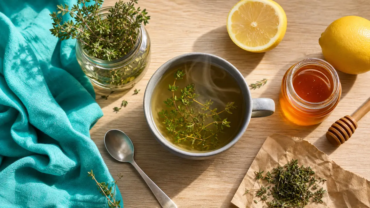 Bienfait du thym en tisane pour gorge irritée