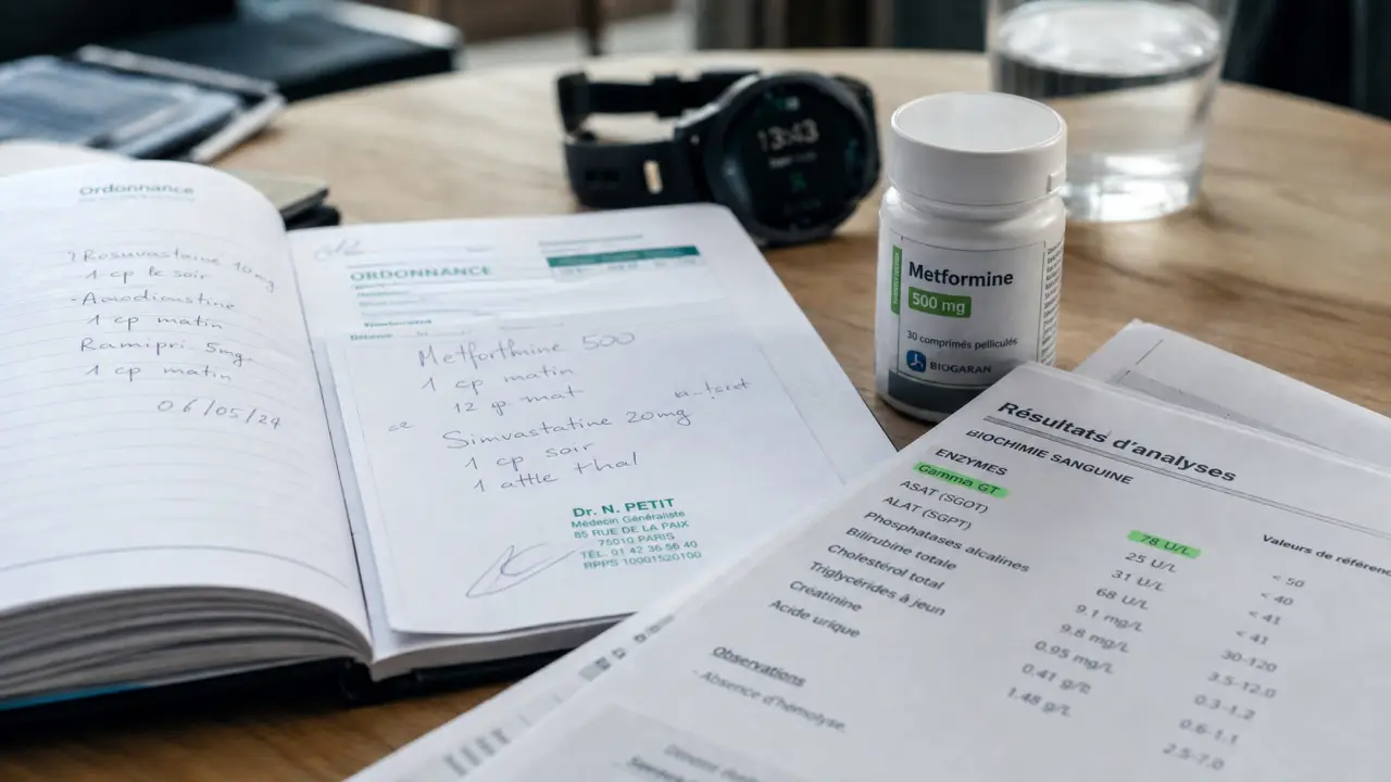 Doliprane 1000 et gamma GT : dose et durée sur ordonnance