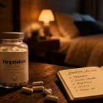 Magnésium et sommeil : flacon de magnésium pour la routine du soir
