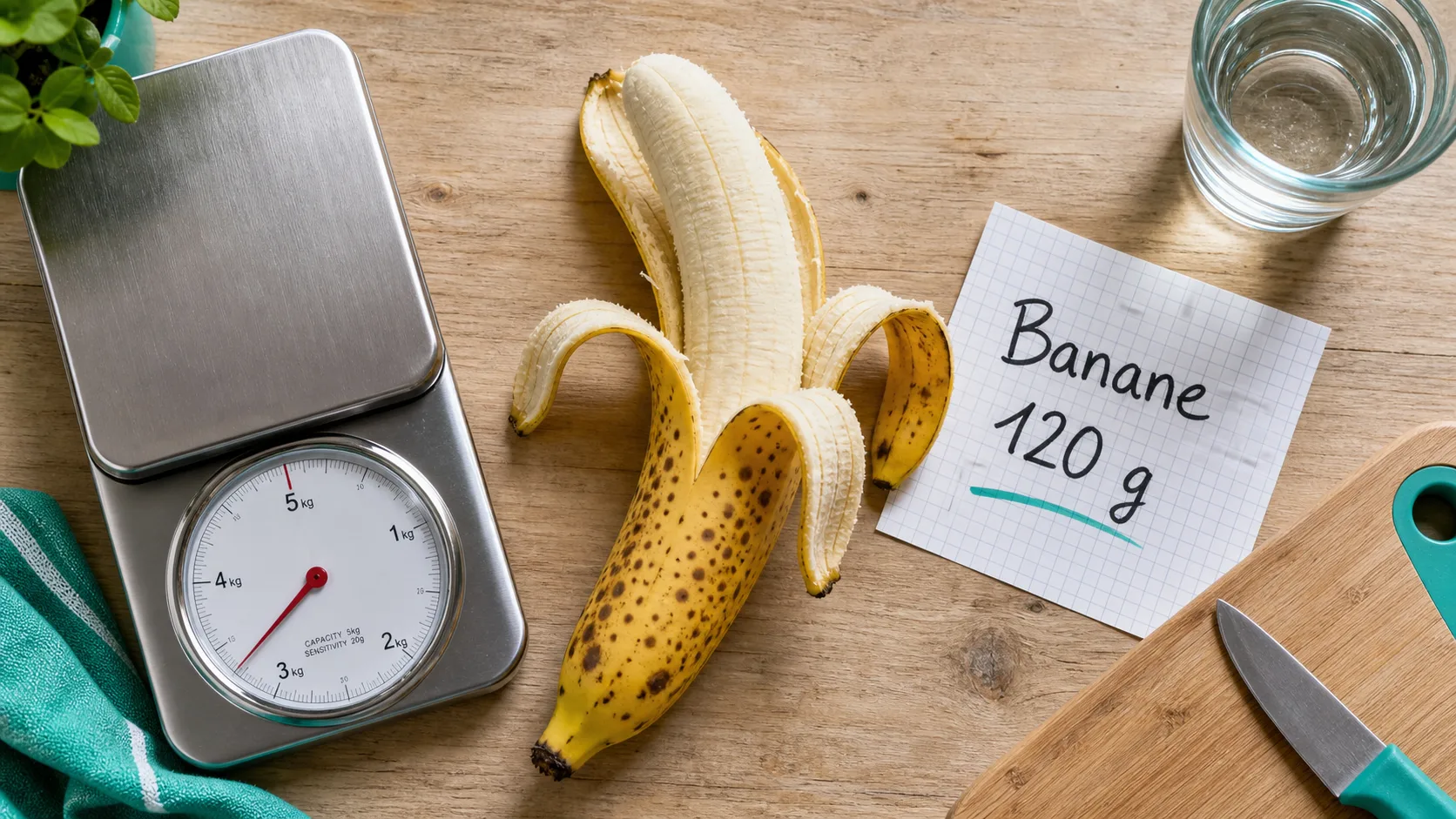 Poid moyen d une banane : 120 g