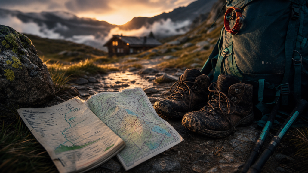 Préparer un trek en montagne : sac 8 kg et carte GPX