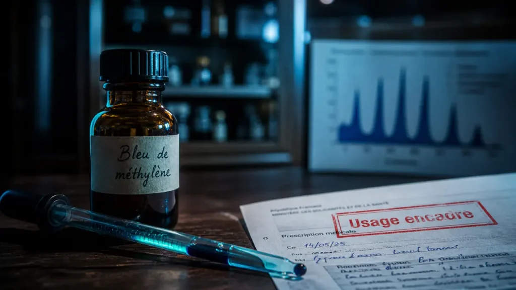 Bleu de méthylène interdit en pharmacie : utile à l’hôpital, risqué hors cadre médical