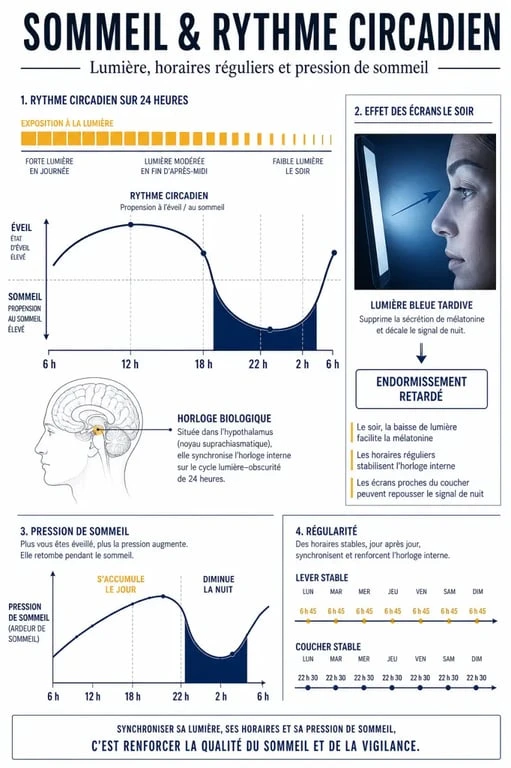 Pourquoi je n'arrive pas à dormir : cycle du sommeil, rythme circadien et impact des écrans
