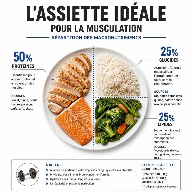 Répartition des macronutriments pour la nutrition musculation