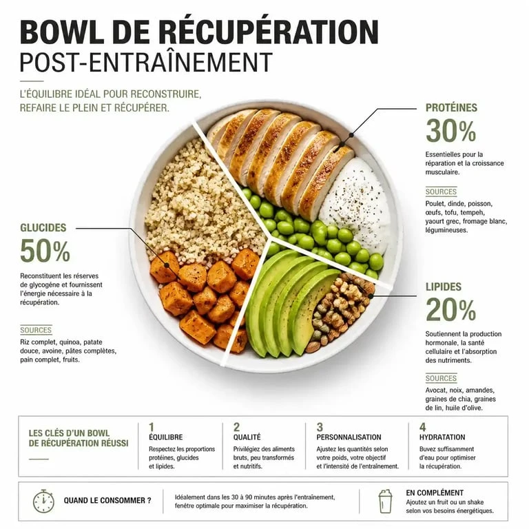 Recette idéale de bowl de récupération après le sport pour la perte de poids