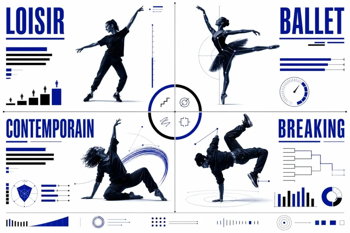 Est ce que la danse est un sport : comparaison entre danse de loisir, ballet, danse contemporaine et breaking