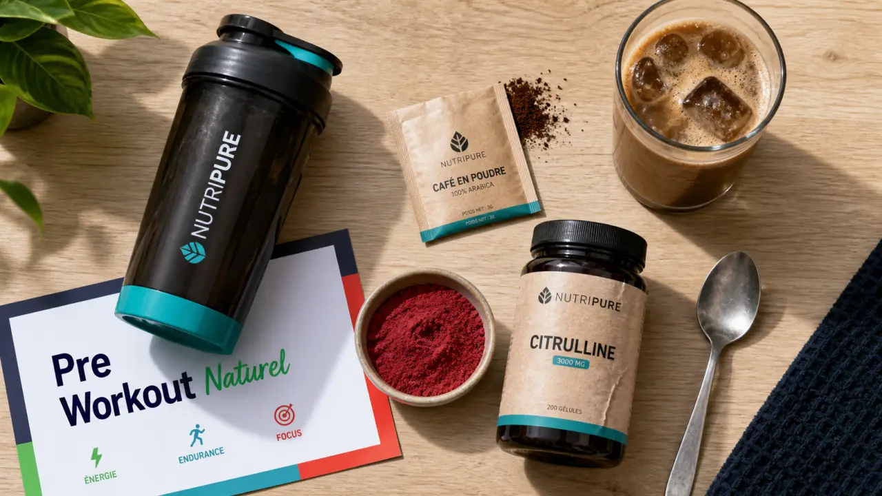 Pre workout naturel café, betterave ou guarana avant entraînement