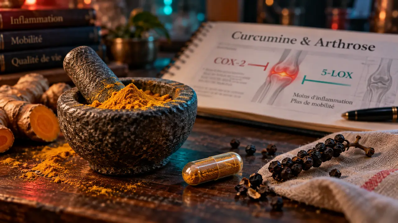 Curcuma et arthrose : curcumine et biodisponibilité