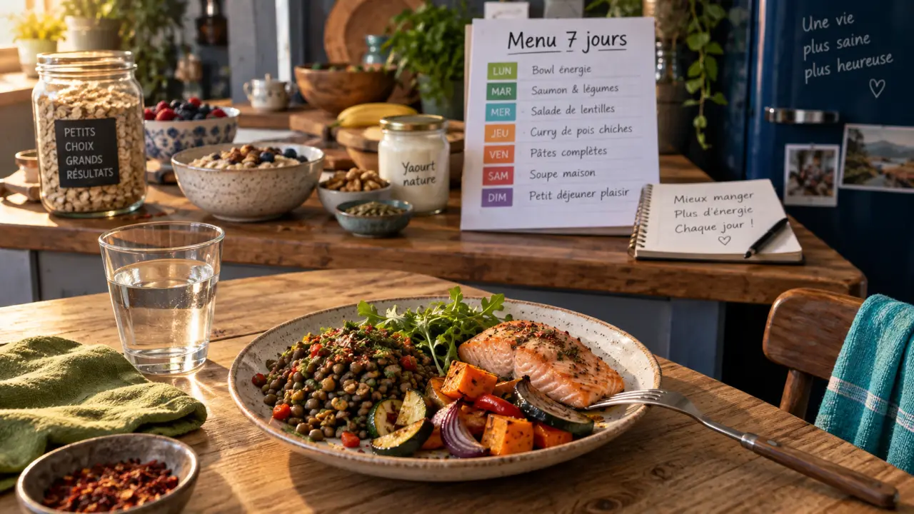 Menu 7 jours pour perdre 8 kilos à la ménopause, sans supprimer les féculents