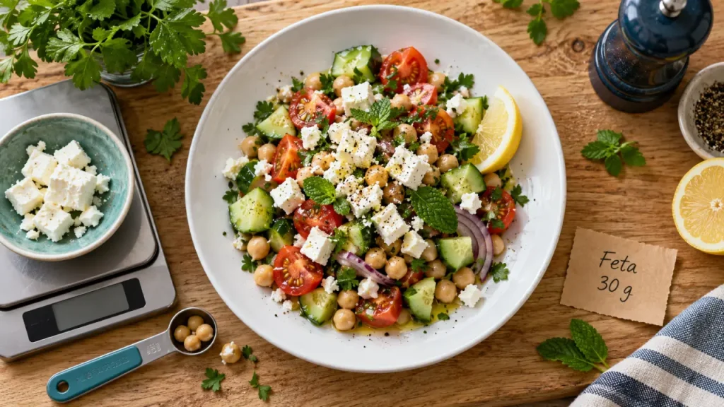 30 g de feta : calcium, protéines et sel à surveiller