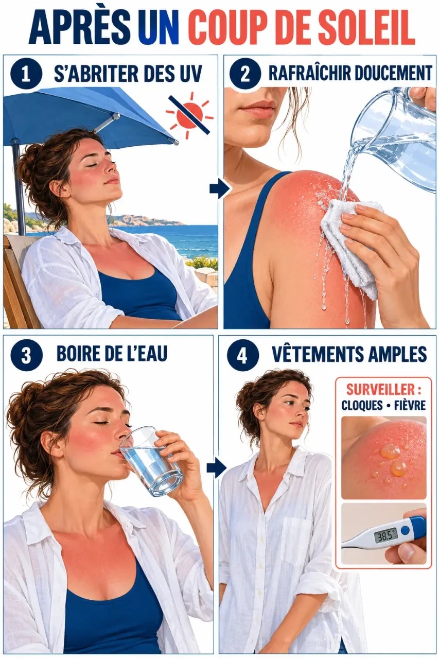 Comment faire dérougir un coup de soleil : gestes immédiats pour rafraîchir et protéger la peau