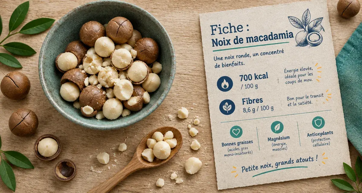 Noix de macadamia : bienfaits pour le cœur et la peau, et limites à connaître