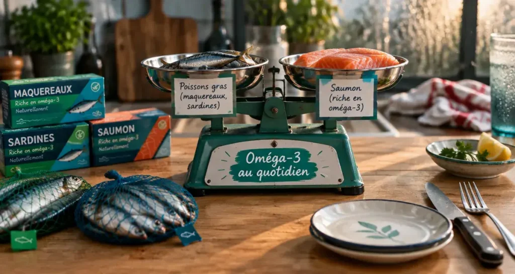 Poisson et oméga-3 : maquereau, sardine ou thon, lequel mettre vraiment dans l&rsquo;assiette ?