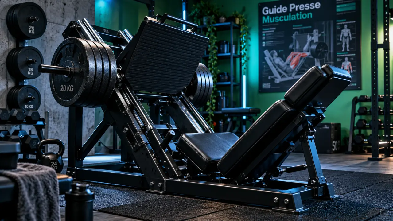 Presse musculation jambes ou multifonction en salle de sport