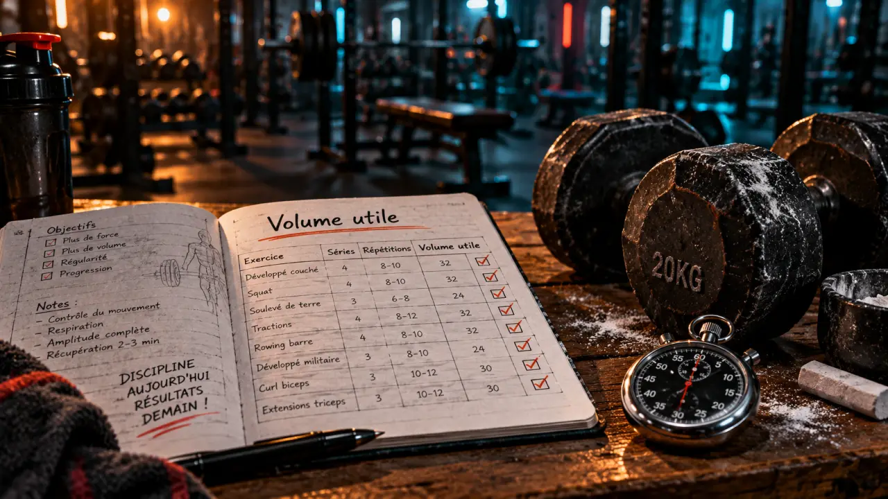 Programme musculation volume : dosez vos séries